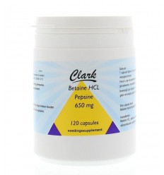 Clark Betaine HCL 650 120 capsules | Superfoodstore.nl