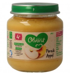 Olvarit Perzik appel 4M02 125 gram | Superfoodstore.nl