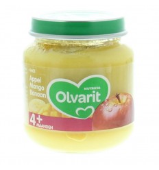 Olvarit Appel mango banaan 4M03 125 gram | Superfoodstore.nl