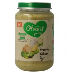 Olvarit Broccoli kalkoen rijst 6M00 200 gram | Superfoodstore.nl