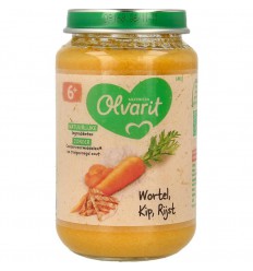 Olvarit Wortel kip rijst 6M03 200 gram | Superfoodstore.nl