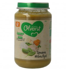 Olvarit Spinazie witvis rijst 6M10 200 gram | Superfoodstore.nl