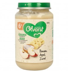 Olvarit Banaan appel yoghurt 6M50 200 gram | Superfoodstore.nl