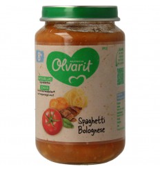 Olvarit Spaghetti bolognese 8M10 200 gram | Superfoodstore.nl