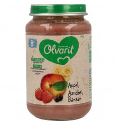 Olvarit Appel aardbei banaan 8M56 200 gram | Superfoodstore.nl