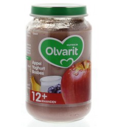 Olvarit Appel yoghurt bosbes 12M54 200 gram