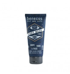 Benecos For men body wash 3 in 1 200 ml | Superfoodstore.nl
