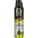 FA Men deodorant spray sport double power boost 150 ml