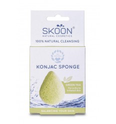 Skoon Konjac spons green tea biologisch