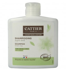 Cattier Shampoo vet haar groene klei 250 ml