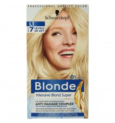 Haarverf Schwarzkopf Blonde haarverf intensive blond super L1 1