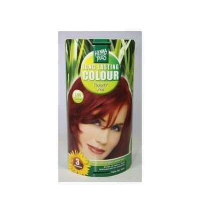 Henna Plus Long lasting colour 7.46 copper red 100 ml