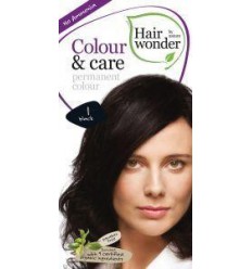 Hairwonder Colour & Care 1 black 100 ml | Superfoodstore.nl