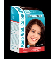 Haarverf Colourwell 100% natuurlijke haarkleur mahonie 100 gram