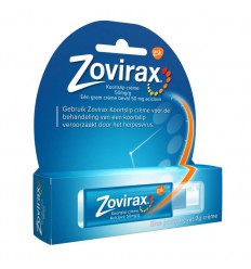 Lippenbalsem Zovirax Cream 5% pomp 2 gram kopen