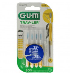 GUM Trav-ler rager 1.3 mm (geel) 4 stuks | Superfoodstore.nl