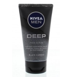Nivea Men deep face scrub 75 ml | Superfoodstore.nl