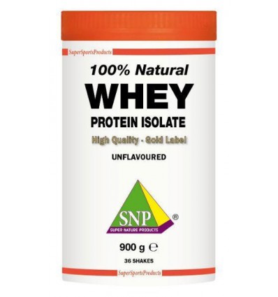 SNP Whey proteine isolate 100% natural 900 gram