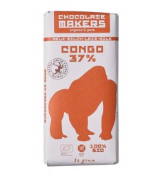 Chocolatemakers Gorilla bar melk 37% biologisch 85 gram