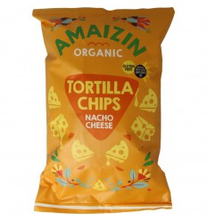 Amaizin Corn chips nacho 150 gram | Superfoodstore.nl