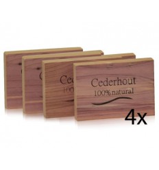 Beautylin Cederhout ladenblok 100% natuurlijk 4 stuks