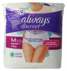 Always Discreet underwear broekjes maat M 9 stuks