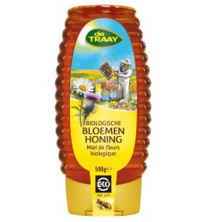 Honingen De Traay Bloemenhoning vloeibaar knijpfles 500 gram
