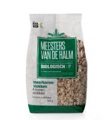 De Halm 4-Korenvlokken 500 gram | Superfoodstore.nl