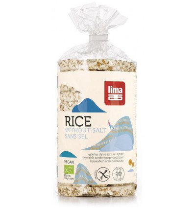 Rijstwafels Lima zonder toegevoegd zout biologisch 100 gram kopen