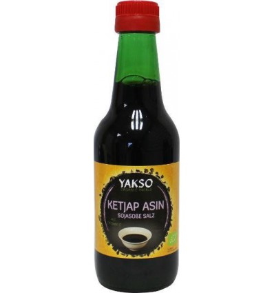 Oosterse specialiteiten Yakso Ketjap asin biologisch 250 ml kopen