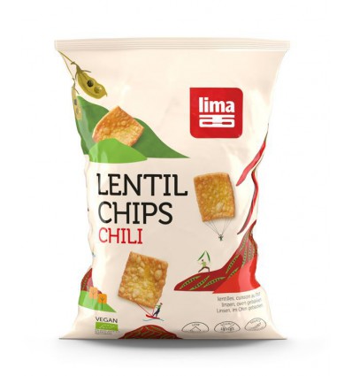 Chips Lima Lentil linzen chilli biologisch 90 gram kopen