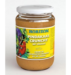 Horizon Pindakaas crunchy met zeezout 650 gram