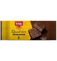 Koek Schär Quadritos cacao wafel 40 gram kopen