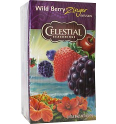 Thee Celestial Season Wild berry zinger herb tea 20 zakjes kopen