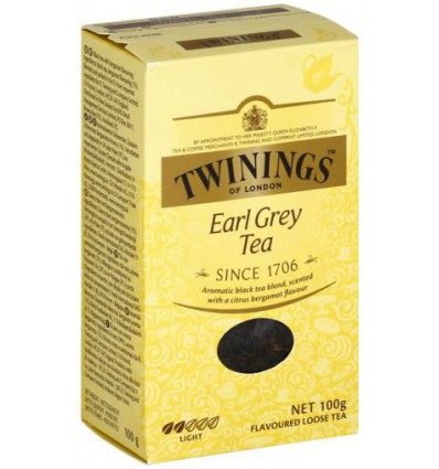 Twinings Earl grey karton 100 gram