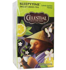 Celestial Season Sleepytime decaf green tea lemon jasmine 20 zakjes