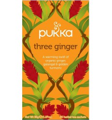 Pukka Three ginger biologisch 20 zakjes