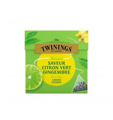 Twinings Groene thee limoen gember 20 stuks