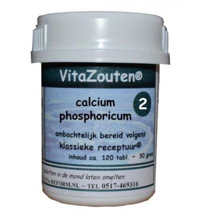 Vitazouten Calcium phosphoricum VitaZout Nr. 02 120 tabletten