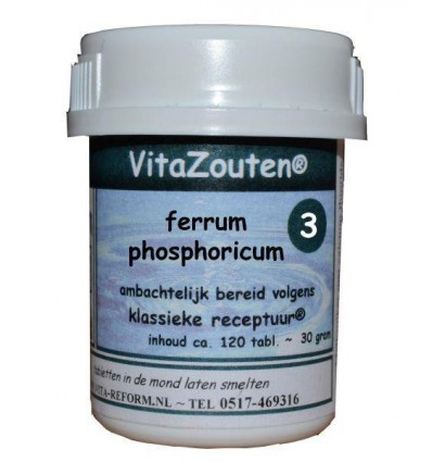 Vitazouten Ferrum phosphoricum VitaZout Nr. 03 120 tabletten