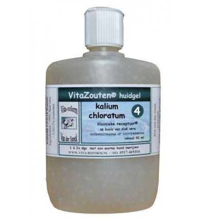  4 Kalium muriaticum Vitazouten Kalium muriaticum/chloratum huidgel Nr. 04 90 ml kopen