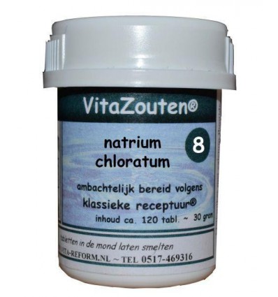 Vitazouten Natrium chloratum/mur.VitaZout Nr. 08 120 tabletten