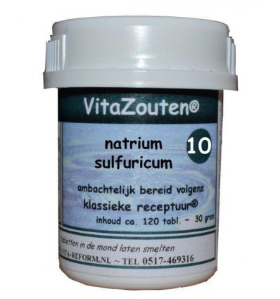 Vitazouten Natrium sulfuricum VitaZout Nr. 10 120 tabletten