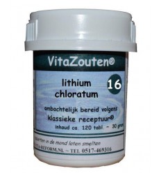 Vitazouten Lithium chloratum VitaZout Nr. 16 120 tabletten
