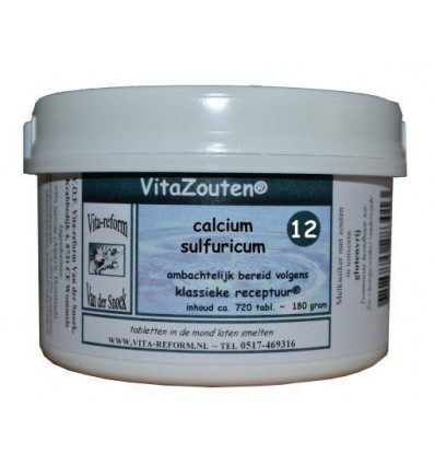  12 Calcium sulfuricum Vitazouten Calcium sulfuricum VitaZout Nr. 12 720 tabletten kopen