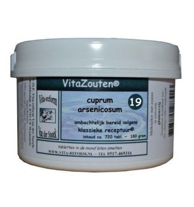  19 Cuprum arsenicosum Vitazouten Cuprum arsenicosum VitaZout Nr. 19 720 tabletten kopen
