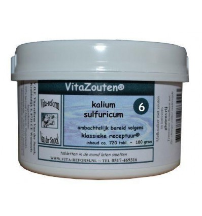  6 Kalium sulfuricum Vitazouten Kalium sulfuricum VitaZout Nr. 06 720 tabletten kopen