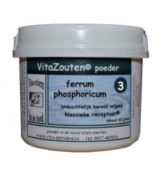 Celzouten Vitazouten Ferrum phosphoricum poeder Nr. 03 60 gram