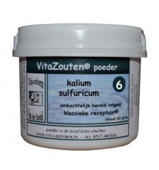 Celzouten Vitazouten Kalium sulfuricum poeder Nr. 06 60 gram