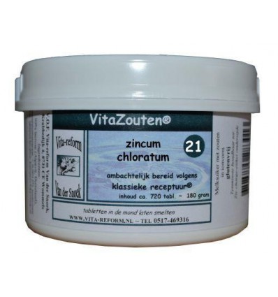  21 Zincum chloratum Vitazouten Zincum muriaticum VitaZout Nr. 21 720 tabletten kopen